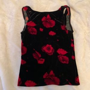 Vintage 90s Bisou Bisou velvet tank